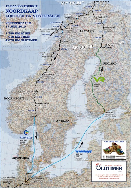 17-DAAGSE TOURTOCHT NOORDKAAP 2010