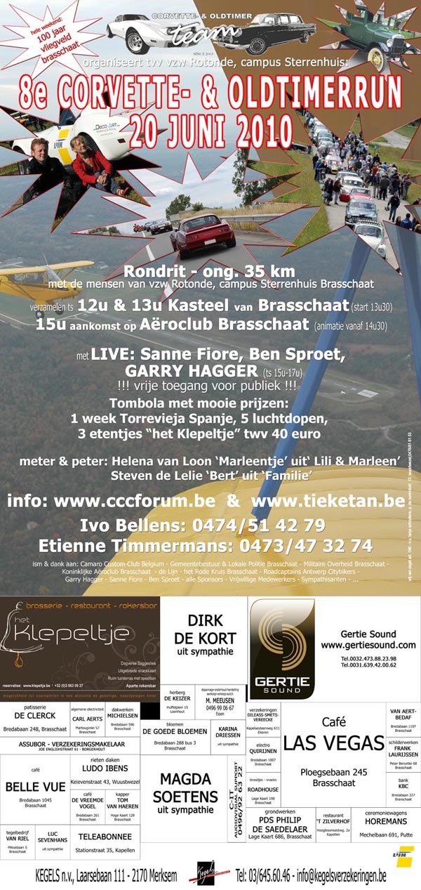 8e Corvette- & oldtimerrun Brasschaat