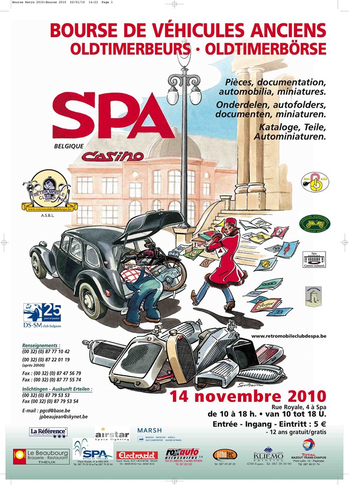 Bourse du Rétromobile Club de Spa au Casino 
