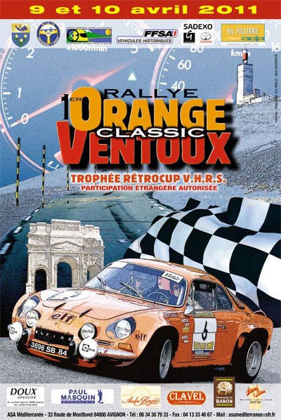 1er Rallye Orange-Ventoux Classic