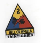 2ND ARMORED DIVISION HELL ON WHEELS TAINTIGNIES ASBL